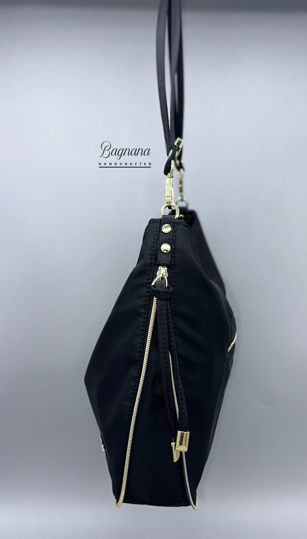 Hearts of Gold Hobo - Expandable Shoulder Bag