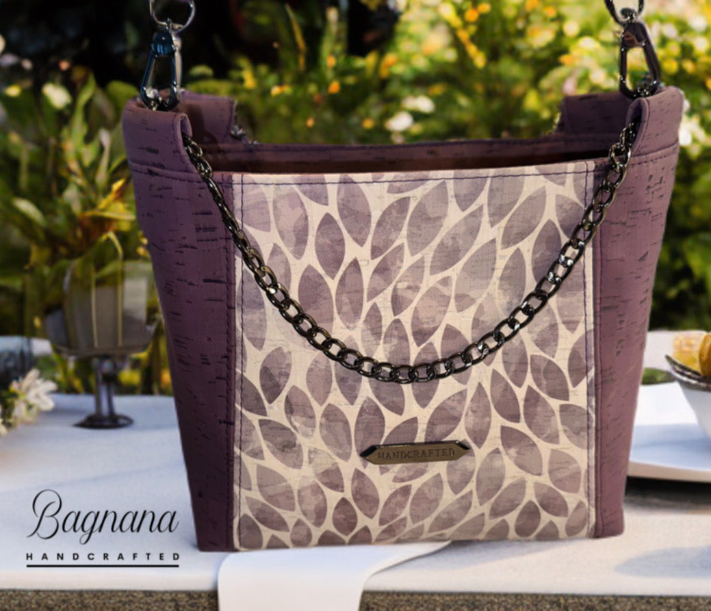 Violet Vine Tote - Cork